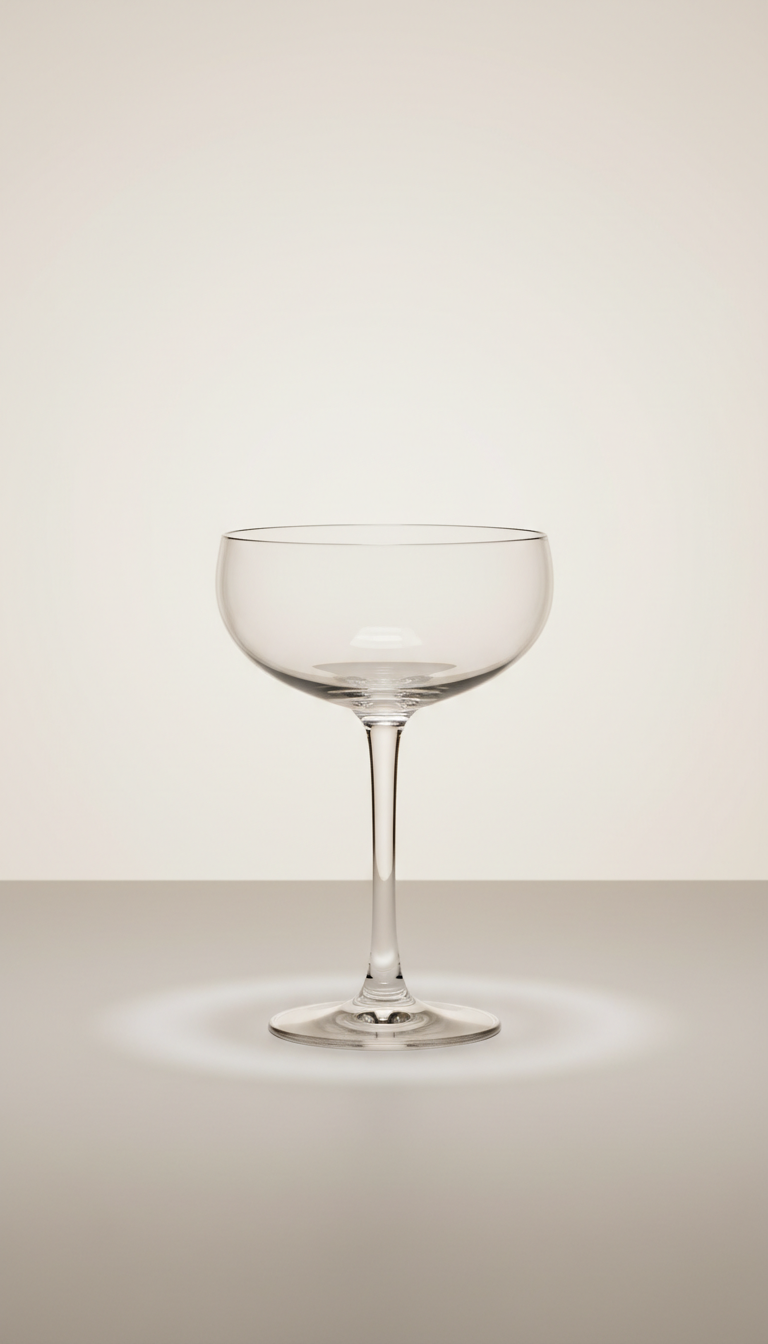 Pre-rimmed cocktail cup with salt edge
