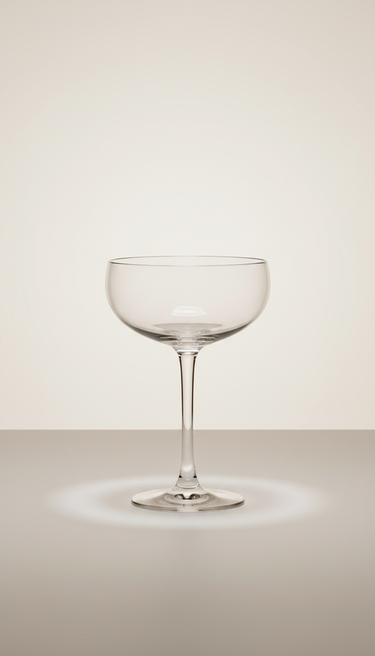 Pre-rimmed cocktail cup with salt edge