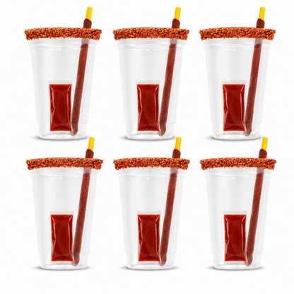 Krazy Kupz Michelada Fiesta Kit | Party Cups | Michelada Mix 25oz